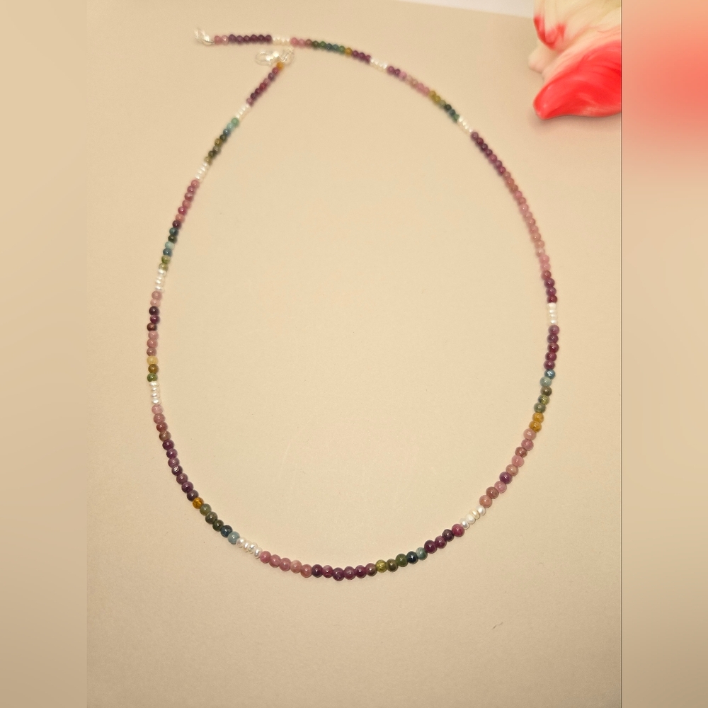 Tourmaline With Pearls